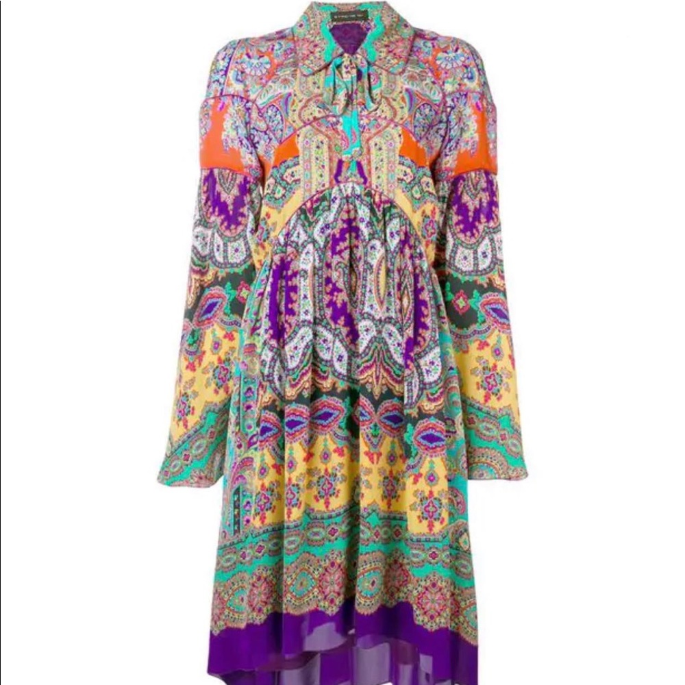 ETRO Printed Silk Dress